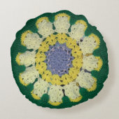 丸枕 – デイジーパターン ラウンドクッション (裏面)