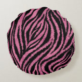 丸枕「ピンクゼブラ」 ラウンドクッション (裏面)