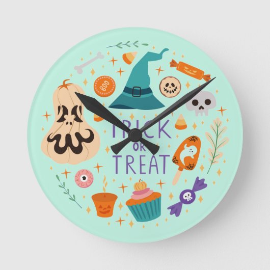 丸枕 ラウンド壁時計 (正面)