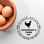 丸植物卵素朴戻りカートンファーム ラバースタンプ