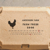 丸焼き日 – 鶏肉と卵カートン セルフインキングスタンプ