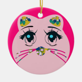 丸猫クリスマスツリーの飾り セラミックオーナメント