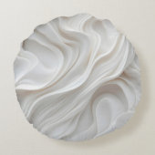 丸白モダン大理石波装飾枕 ラウンドクッション (裏面)