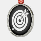丸的に当たり矢 メタルオーナメント (左)