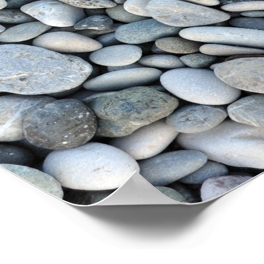 丸石の質岩の鉱物自然 ポスター (角)