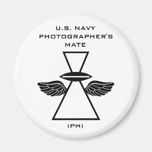 丸磁石翼付海軍写真家IFGA マグネット