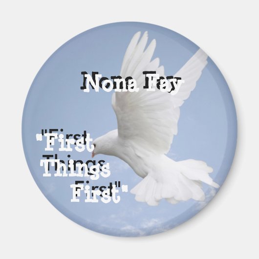 丸磁石 – カスタマイズ マグネット (正面)