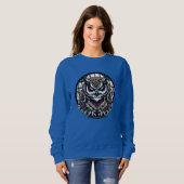 丸窓のフクロウ スウェットシャツ (正面フル)