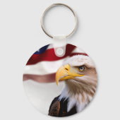 丸米国旗 キーホルダー (裏面)