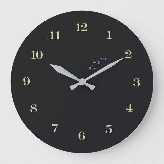 丸素朴形アクリコンテンポラリール壁時計 ラージ壁時計 (正面)