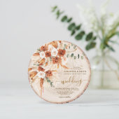 丸素朴木カットグレイン結婚ズ 招待状 (スタンド正面)