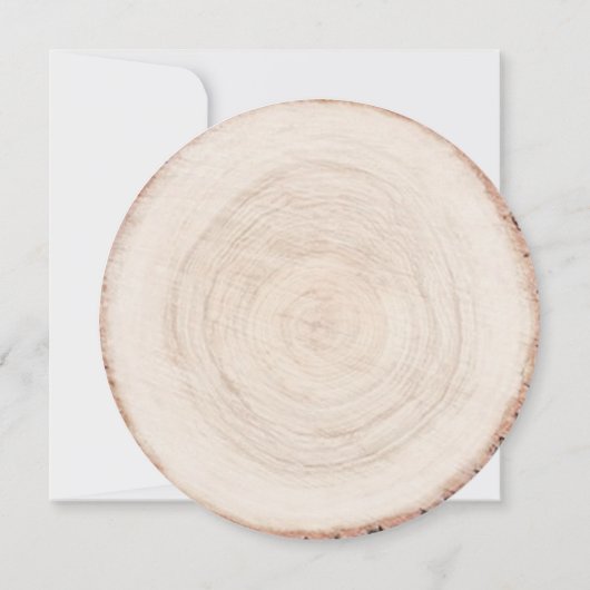 丸素朴木カットグレイン結婚ズ 招待状 (裏面)