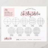 丸結婚ケーキ切断ガイド赤面ピンクロゴ (正面)