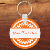 丸花 – オレンジ キーホルダー (正面)