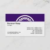 丸花 – 深い紫 名刺 (裏面)