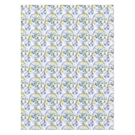 丸華美スペインの瓦地中海のレモン テーブルクロス