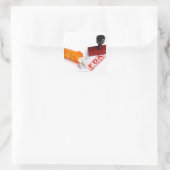 丸薬のボトル及びFDA認定ゴム印 スクエアシール (バッグ)