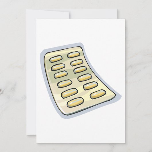 丸薬の小包 招待状 (正面)