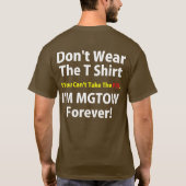 丸薬を取ることができなかったらTシャツを身に着けないで下さい Tシャツ (裏面)