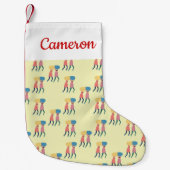 丸薬パターンを運ぶあなたの一流の|を加えて下さい スモールクリスマスストッキング (正面)