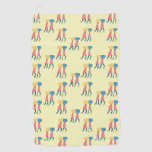 丸薬パターンを運ぶこと ゴルフタオル (正面)