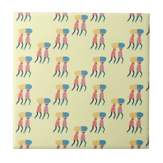 丸薬パターンを運ぶこと タイル (正面)