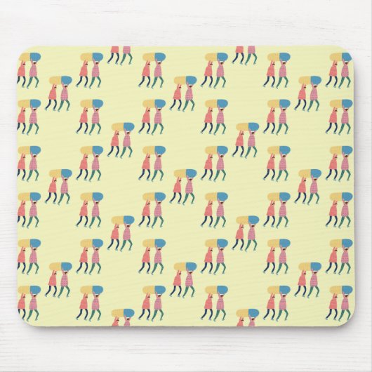 丸薬パターンを運ぶこと マウスパッド (正面)