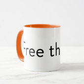 丸薬マグを放して下さい マグカップ (正面左)