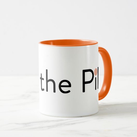 丸薬マグを放して下さい マグカップ (正面右)