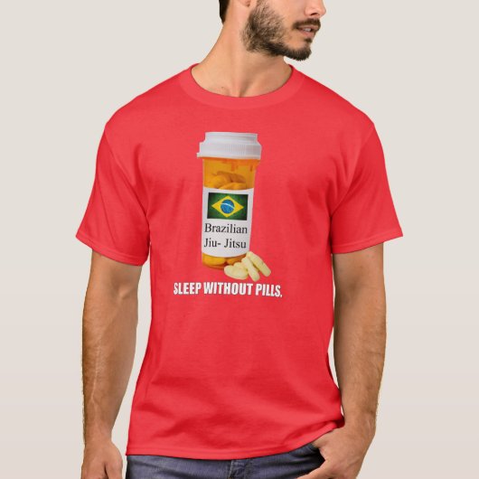 丸薬暗闇のTシャツのないBJJの睡眠 Tシャツ (正面)