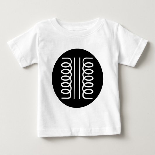 丸記号 – 変圧器 ベビーTシャツ (正面)