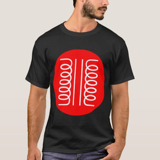 丸記号 – 変圧器 Tシャツ (正面)