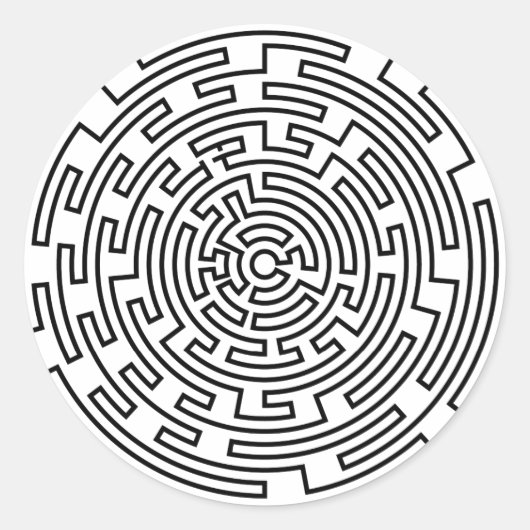 丸迷路 ラウンドシール (正面)