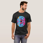 丸鋸丸沢グラフカラフルィック Tシャツ (正面フル)