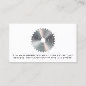 丸鋸盤 | ハンマーレンチ | ウッド 名刺 (裏面)