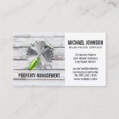 丸鋸盤 | ハンマーレンチ | ウッド 名刺 (正面)