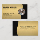 丸鋸盤 |ハードウェアのレンチ 名刺 (正面/裏面)