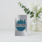 丸鋸盤 | 木材アイコン 名刺 (スタンド正面)