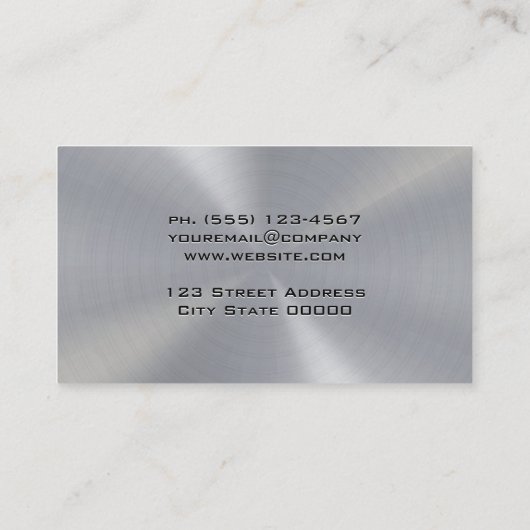 丸鋸盤 | 木材アイコン 名刺 (裏面)