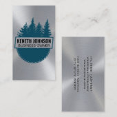 丸鋸盤 | 木材アイコン 名刺 (正面/裏面)