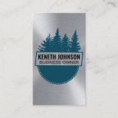 丸鋸盤 | 木材アイコン 名刺 (正面)