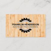 丸鋸盤 | 木材板 名刺 (正面)