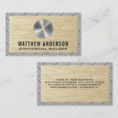 丸鋸盤 |木材 |鋼パターン 名刺 (正面/裏面)