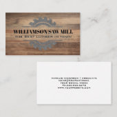 丸鋸盤 | 木板 名刺 (正面/裏面)