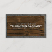 丸鋸盤 | 木製板 | スレート 名刺 (裏面)