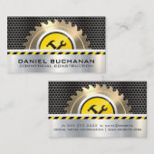 丸鋸盤 |金属グリル |ハードウェアツール 名刺 (正面/裏面)