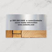 丸鋸 |木材のカット |建築 名刺 (裏面)