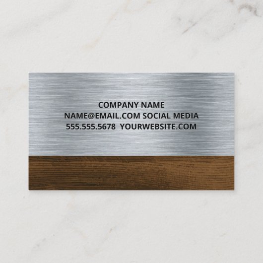 丸鋸 | 金属と木材  名刺 (裏面)