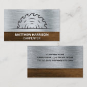 丸鋸 | 金属と木材  名刺 (正面/裏面)