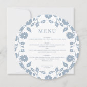 丸魅力的埃ブルーフォークフローラ結婚のメニュー シーズンカード (正面)